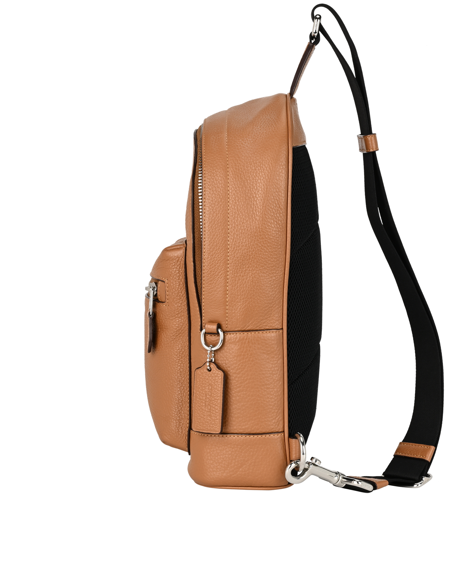 West Sling Backpack, &pound;110, Handbags, Brown, Leather, Bottom view